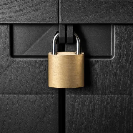 Coffre de jardin avec 2 portes verrouillable 117 x 74 x 110 cm