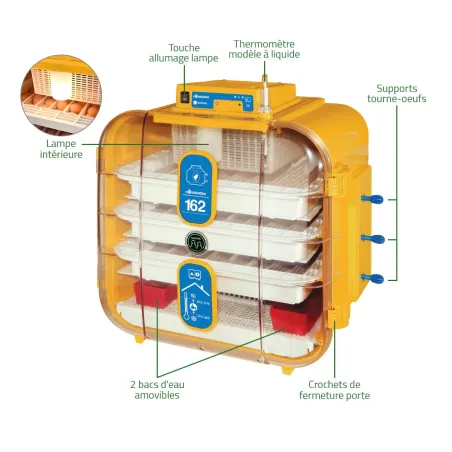 Couveuse semi-automatique Novital Covatutto 162