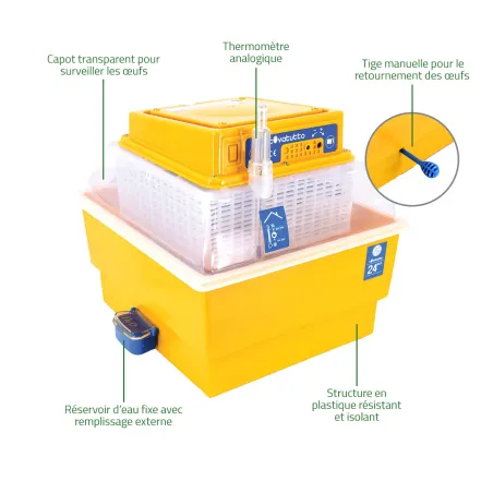 Couveuse semi-automatique Novital Covatutto 24 Eco
