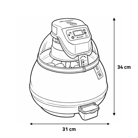 Couveuse automatique Novital Covatutto 16L Pro