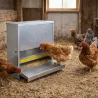 Mangeoire à trémie anti-nuisible tôle galvanisée 14 kg