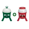 1 Abreuvoir 20 L + 1 Mangeoire 15 kg - sur pieds