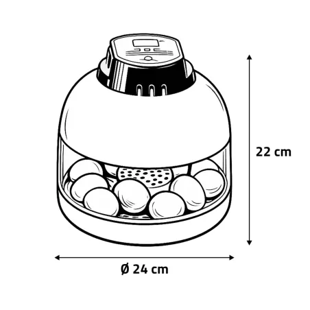 Kit Couveuse à retournerment manuel 12 oeufs + mire oeuf