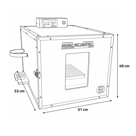 Couveuse Automatique DUC 70 Maino® - 70 Œufs - Thermostat Précis et Retournement Automatique