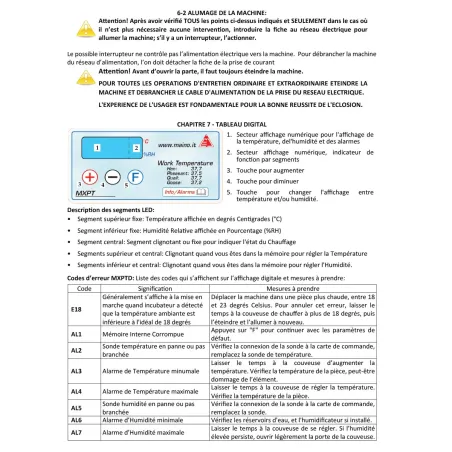 Couveuse Automatique DUC 70 Maino® - 70 Œufs - Thermostat Précis et Retournement Automatique