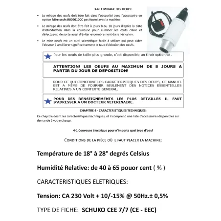 Kit couveuse évo 2 tiroirs poule + 2 paniers + humidificateur