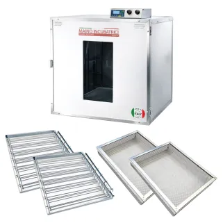 Kit couveuse évolutive 2 tiroirs poule + 2 paniers d'éclosion