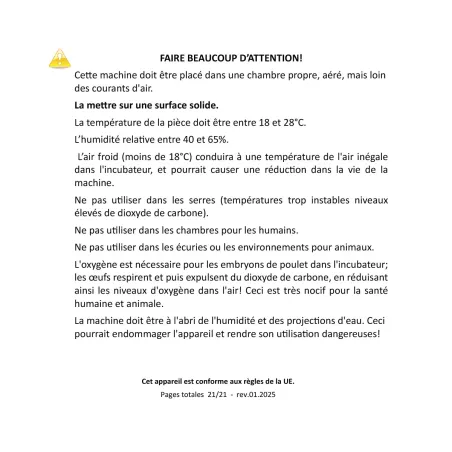 Kit couveuse évolutive 2 tiroirs poules + 1 tiroir oie