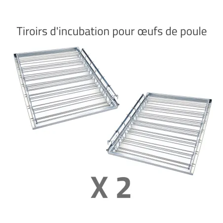 Kit couveuse évo + 2 tiroirs poule + 1 panier + humidificateur