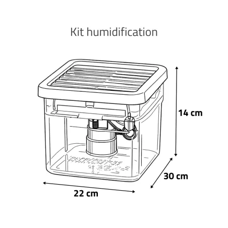 Kit couveuse évo + 2 tiroirs poule + 1 panier + humidificateur