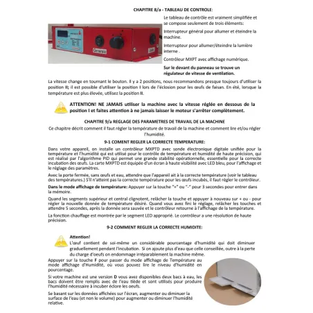 Kit couveuse évo + 2 tiroirs poule + 1 panier + humidificateur