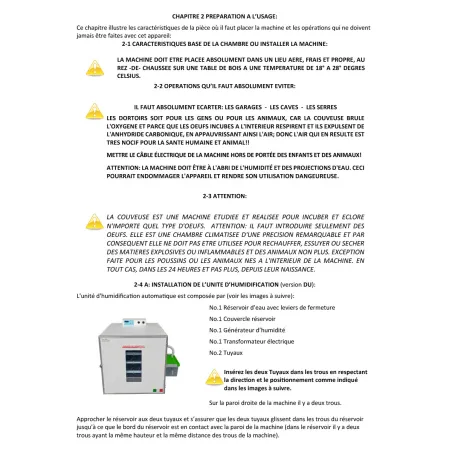 Kit couveuse évolutive + 2 tiroirs poule + 1 panier d'éclosion