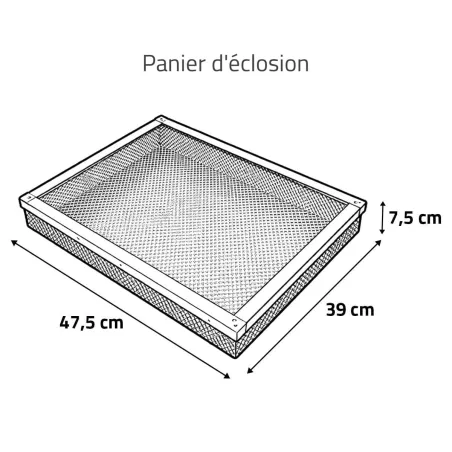 Kit couveuse évo 2 tiroirs poule oie 1 panier + humidificateur