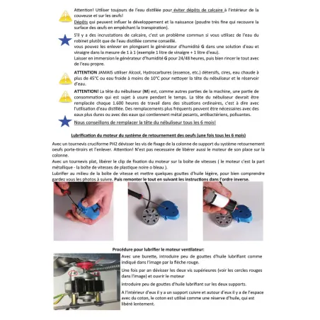 Kit couveuse évo 2 tiroirs poule oie 1 panier + humidificateur
