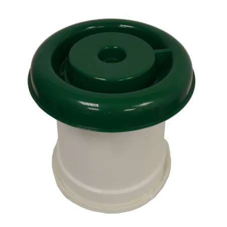 Abreuvoir seau à anse blanc et vert contenance 18 L Olba