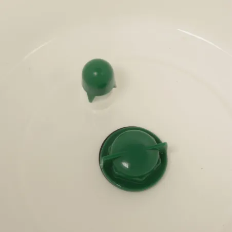 Abreuvoir seau à anse blanc et vert contenance 18 L Olba