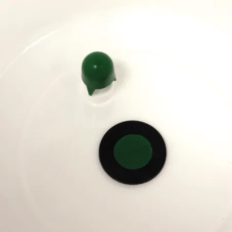 Abreuvoir seau à anse blanc et vert contenance 18 L Olba