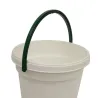 Abreuvoir seau à anse blanc et vert contenance 18 L Olba