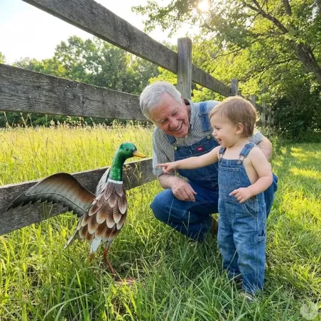 Décoration canard en métal 41×35×40 cm