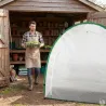 Serre demi-lune 200x80x170cm housse PE 130g/m² fond 110g