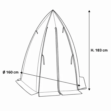 Serre d'hivernage dôme transparente protection plantes hiver