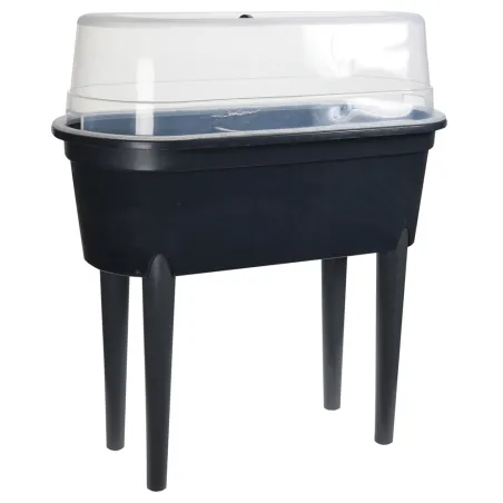 Serre de culture sur pieds noire 77 X 40 X 83 cm