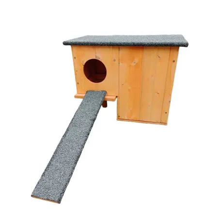 Nichoir chicane en bois 45 x 27 x 33 cm pour canards d’ornement ou sarcelles