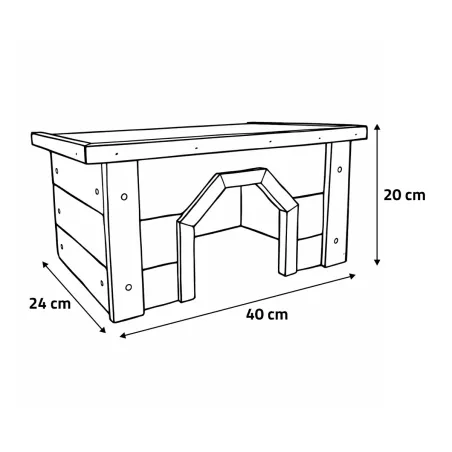Abri pour petits animaux / Nichoir universel pin