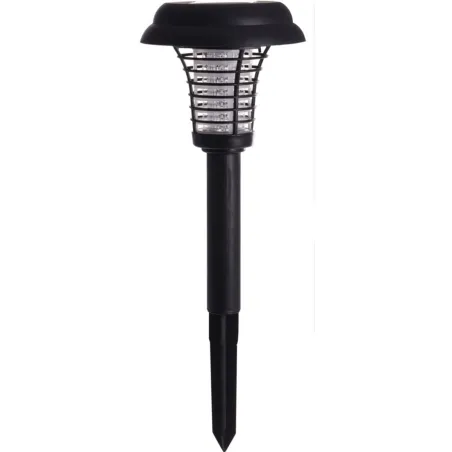 Lampe Solaire LED Anti-Moustiques - Blanc Anti-UV - Autonomie 6 à 8h