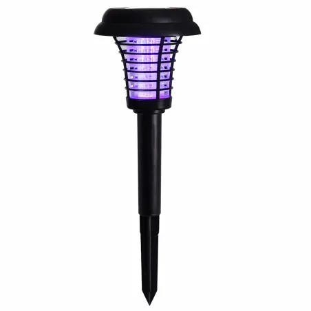 Lampe Solaire LED Anti-Moustiques - Blanc Anti-UV - Autonomie 6 à 8h