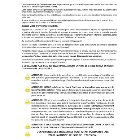 Couveuse Automatique Évolutive Pro Maino 49 à 147 oeufs