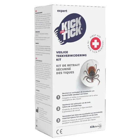 Kit de retrait pour tiques Kick the Tick avec spray et pince
