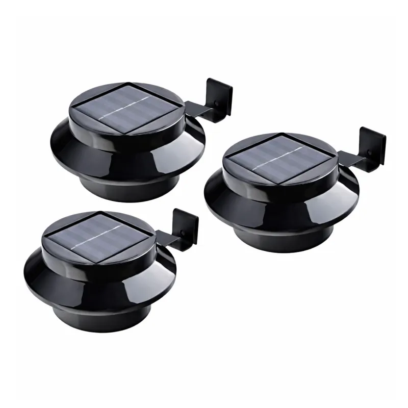 3 Lampes solaires pour gouttière