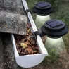 3 Lampes solaires pour gouttière