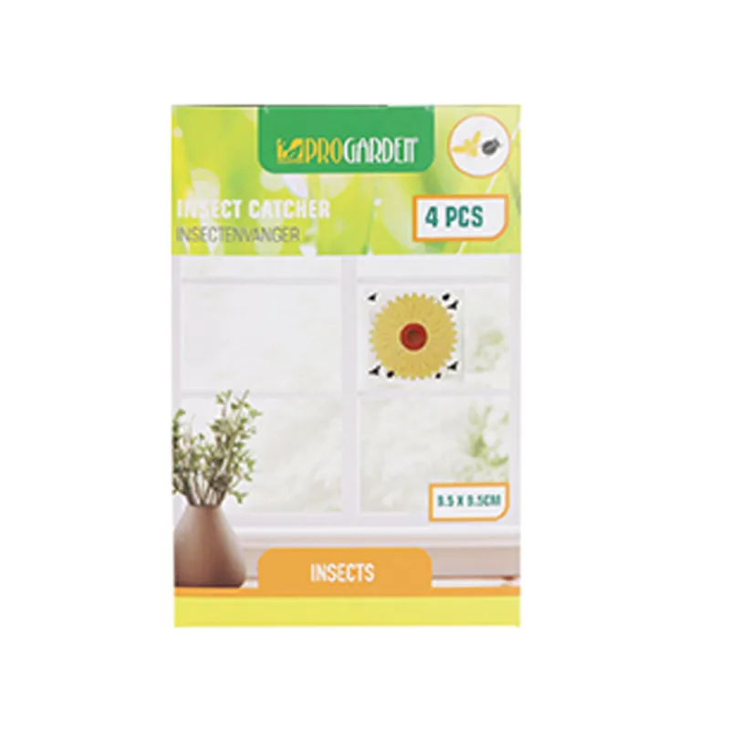 4 Pièges à mouche adhésif sans produits chimiques 9,5 x9,5cm