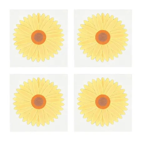 4 Pièges à mouche adhésif sans produits chimiques 9,5 x9,5cm