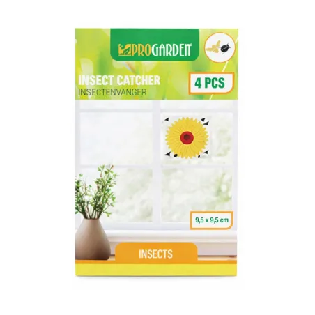 4 Pièges à mouche adhésif sans produits chimiques 9,5 x9,5cm