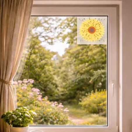 4 Pièges à mouche adhésif sans produits chimiques 9,5 x9,5cm