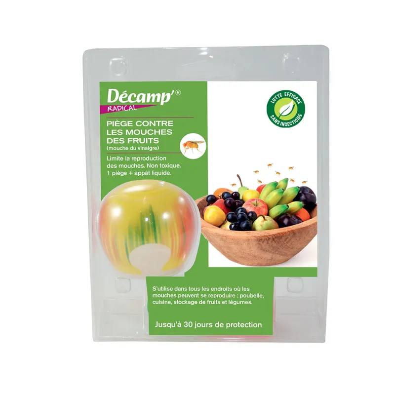 Piège contre les mouches à fruits forme pomme 1 mois