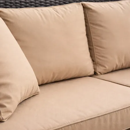 Ensemble Modulo - Canapé d'angle extérieur modulable avec table basse