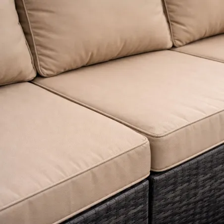 Ensemble Modulo - Canapé d'angle extérieur modulable avec table basse