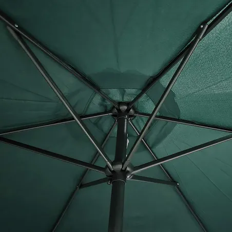 Parasol Rond Ø 2,70 m polyester 160 g/m² vert