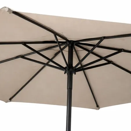Parasol Rond Ø 2,70 m marron – Élégance et protection solaire pour vos espaces extérieurs.