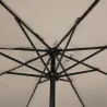 Parasol Rond Ø 2,70 m polyester 160 g/m² beige