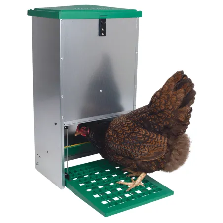 Mangeoire poules canards à trémie anti nuisibles Olba Feedomatic 12kg
