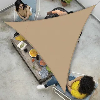 Toile d'ombrage triangulaire Taupe 3 x 3 x 3 m