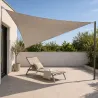 Toile d'ombrage triangulaire Taupe 3 x 3 x 3 m