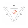 Toile d'ombrage triangulaire Taupe 3 x 3 x 3 m