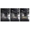 Étagère industrielle 4 niveaux 180x60x180 cm - Noire - Charge 60 kg/étagère