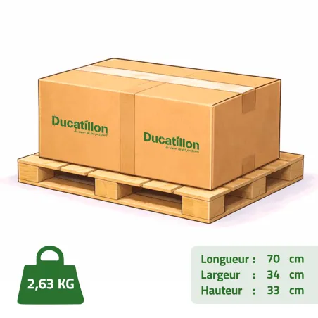 Jardinière avec roues Elio plastique 70 cm